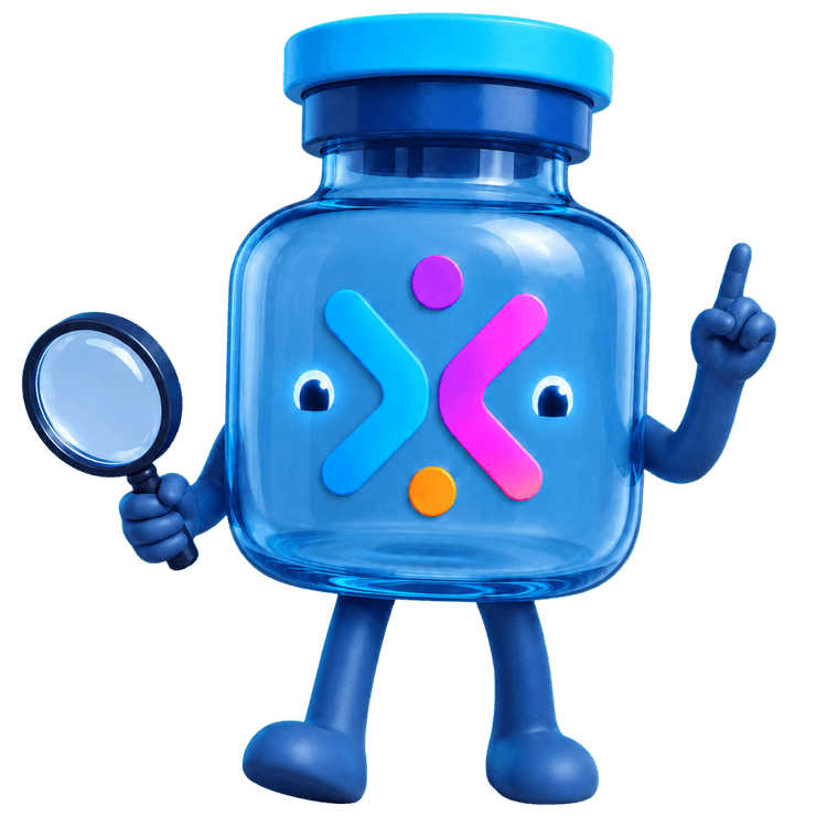 Find Me GxP source finder mascot